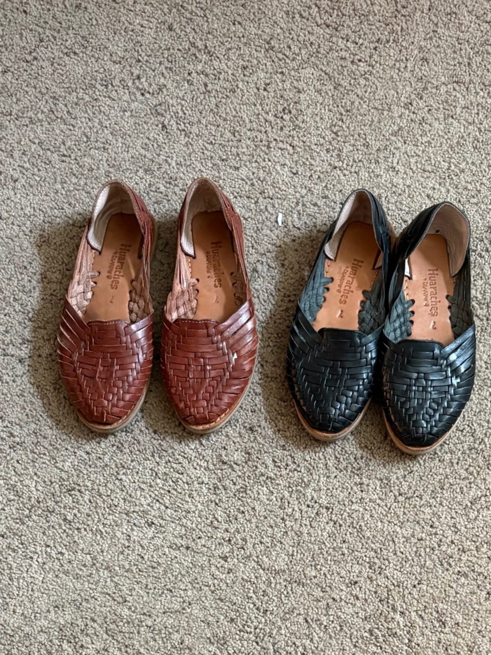 Bearpaw 2 pair Huarache Sandals - Size 7